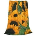 thumbnail image 2 of Bingfone Sunflowers 7 Print Flannel Fleece Blanket Throw Blanket For Bed,Sofa,Couch,Travel,Camping(40"X30"), 2 of 9