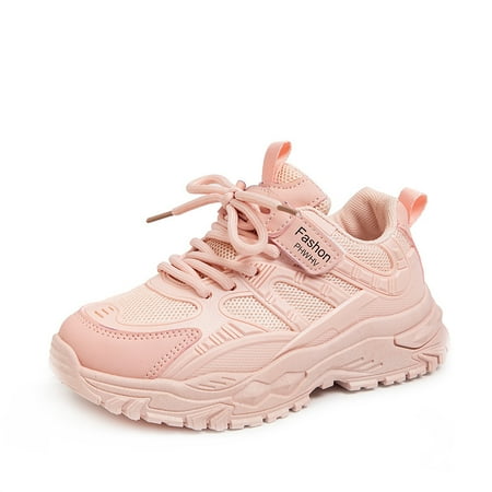 

Kids Sneakers Boys Girls Breathable Lightweight Chunky Shoes Outdoor Walking Shoes For Toddler Children