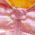thumbnail image 2 of Vedolay Blazer jacket Girl's Ruffle Button Padded Winter Long Sleeve Jackets Outwear with Pockets,Pink 4-5 Years, 2 of 5