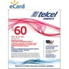 (Email Delivery) TelCel $60 Monthly Plan