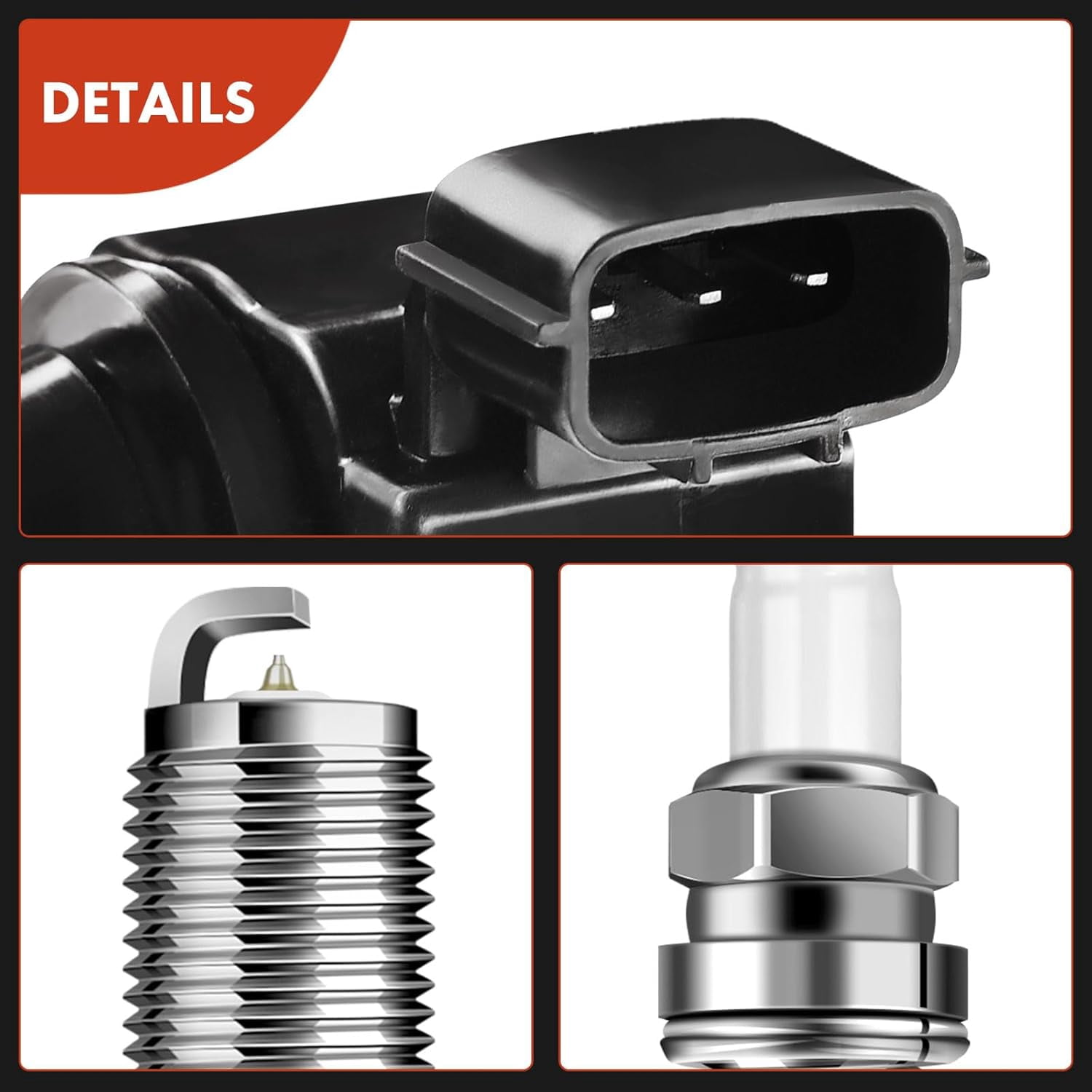 A-Premium Set of 6 Ignition Coil Pack and Iridium Spark Plugs Compatible with Nissan Altima Frontier Murano Pathfinder Quest Xterra Infiniti I35 QX4 Suzuki Equator 3.0L 3.5L 4.0L