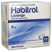 Habitrol Nicotine Lozenge, 216 Lozenges, Mint Flavor, 2mg