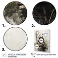 thumbnail image 3 of Designart "Panda Animal Asian Painting II" Asian Floater Framed Canvas Print, 3 of 7