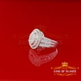 thumbnail image 3 of King of Bling's 925 Sterling Silver White Cubic Zirconia 5.00ct Round Bow Womens Ring Size 8, 3 of 12