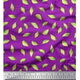 thumbnail image 1 of Soimoi Purple Cotton Voile Fabric Hosta Leaves Print Fabric by Yard 42 Inch Wide, 1 of 3