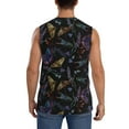 thumbnail image 4 of Kdxio Lavender Flowers for Men's Muscle T-shirt,Sleeveless for Workout Running Athletic Gym Lounge Casual, 4 of 7