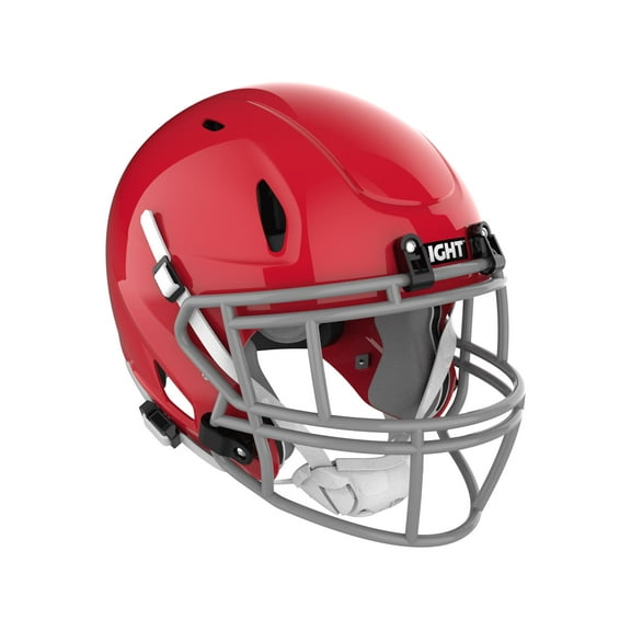 LIGHT Helmets LS2-CY - Youth Football Helmet (Scarlet, Medium)