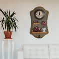 thumbnail image 4 of Reloj de pared Perfecl estilo europeo decorativo madera 26 cm x 17 cm x 1 cm, 4 of 5