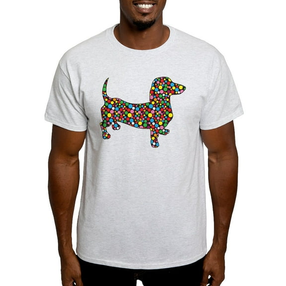 CafePress - Dachshund Polka Dots Light T Shirt - Light T-Shirt - CP
