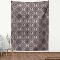 thumbnail image 4 of Ambesonne Traditional Fabric by the Yard Upholstery, Damask Black Motifs, 10 Yards, Mauve Charcoal Grey, 4 of 5