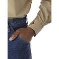 thumbnail image 3 of Wrangler Men's Fr Long Sleeve Work Shirt Big And Tall Beige/Khaki XX- Tall, 3 of 3