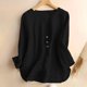 thumbnail image 3 of Xuyuer Womens Long Sleeve Button Down Casual And Fashionable Solid Color Shirt Blouse Loose Fit Casual V-Neck Tops, 3 of 4