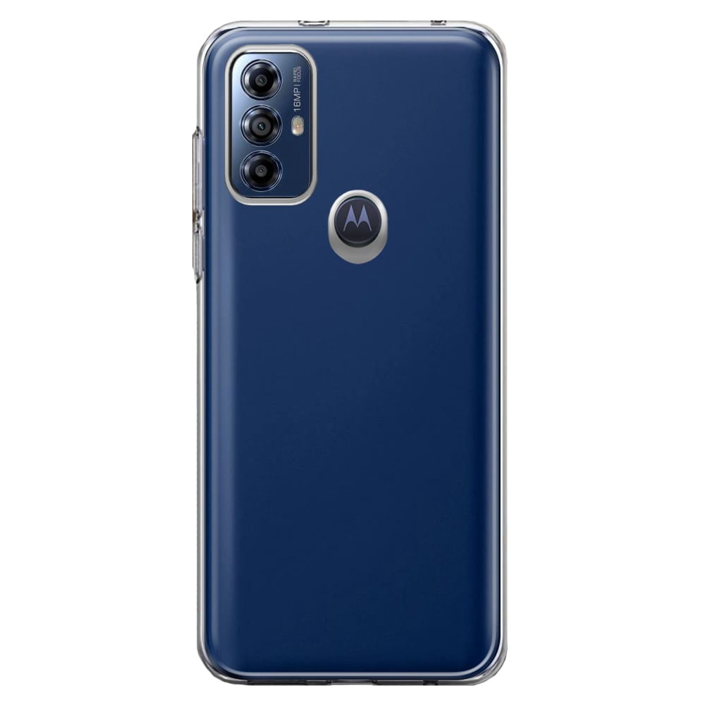 MUNDAZE Motorola Moto G Play 2023 Shockproof Clear Hybrid Protective Phone Case Hard Soft Double Layer Cover
