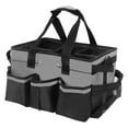 thumbnail image 3 of Wearable Cleaning Caddy Bag with Handle and Adjustable Shoulder Strap and 5 Compartments Large Cleaning Supplies Organizer Bag Portable Cleaning Supply Tote Bag for Cleaners Housekeepers, 3 of 12