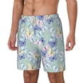 thumbnail image 2 of Balery Colorful Butterfly Mens Swim Trunks Swim Shorts for Men Quick Dry Inseam Beach Shorts with Compression Liner Pocket-3X-Large, 2 of 9