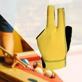 thumbnail image 5 of funtasica 3 Fingers Billiard Glove Open Pool Cue Glove Lightweight Breathable Universal Cue Separate Finger Gloves Snooker Cue Gloves Yellow, 5 of 8