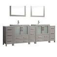 thumbnail image 5 of Vanity Art VA3030-96G 96 in. Double Sink Bathroom Vanity Set, Gray, 5 of 5