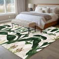 thumbnail image 5 of Summer Flower Area&nbsp;Rug 5x7ft Retro Lily White Floral Plant Watercolor Non-Slip&nbsp;Washable Square&nbsp;Rugs Soft Felt Indoor Floor Mat for Bedroom Kitchen Living Room Bathroom, 5 of 9