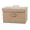 26x19x16CM l, variant on Washable Cotton Linen Fabric Folding CD Storage Box Foldable Bins Toys Organizer With Lid Storage Basket Laundry Basket