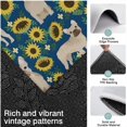 thumbnail image 3 of French Bulldog Sunflowers Floral Kitchen Rugs Sets Of 3,Kitchen Runner Rugs Non Skid Washable,Decorative Kitchen Floor Mats for Kitchen,Sink,Laundry,17"x30"+ 17"x47" + 17"x59", 3 of 6