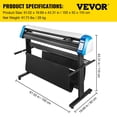 thumbnail image 6 of VEVOR 53" Vinyl Cutter Plotter w/ Stand & Software (DIY Signs, Decals), 6 of 11