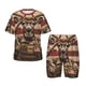 thumbnail image 1 of Balery Patriotic Deer Soldier Salute Conjunto de Pijama Infantil de Manga Corta con Estampado – Ropa de Dormir de Algodón Suave-3X-Large, 1 of 5