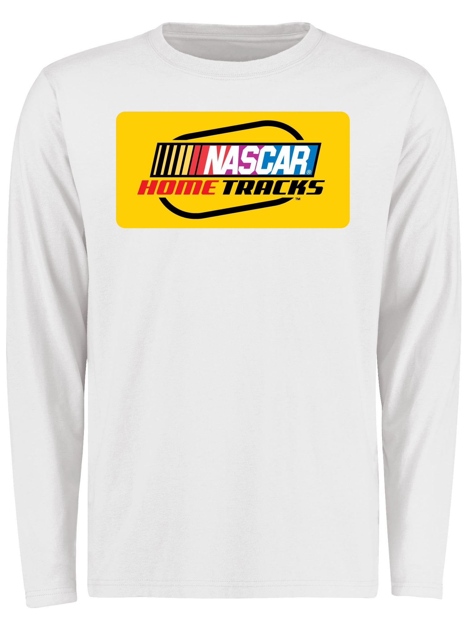 NASCAR Home Tracks Logo Long Sleeve TShirt White