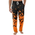 thumbnail image 2 of Domuza Halloween Pajama Bottoms for Men Funny Spooky Print Casual Drawstring Pajama Pants Lightweight Cotton Soft Lounge Pajama Bottoms with Pockets Orange 3XL, 2 of 5