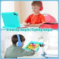 thumbnail image 4 of AVAWO Kids Case for New iPad (A16) 11th Generation 11 Inch 2025 & iPad 10th Generation 10.9" 2022 with Built-in Screen Protector Shockproof Lightweight Handle Cover, Cyan, 4 of 9