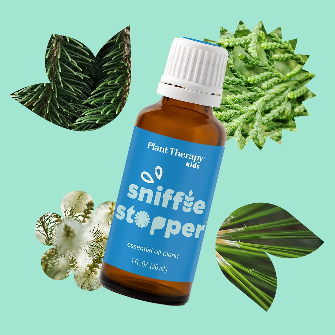 Plant Therapy KidSafe Sniffle Stopper Essential Oil Blend 30 mL (1 oz) Respiratory Support Blend 100% Pure, Undiluted, Natural Aromatherapy