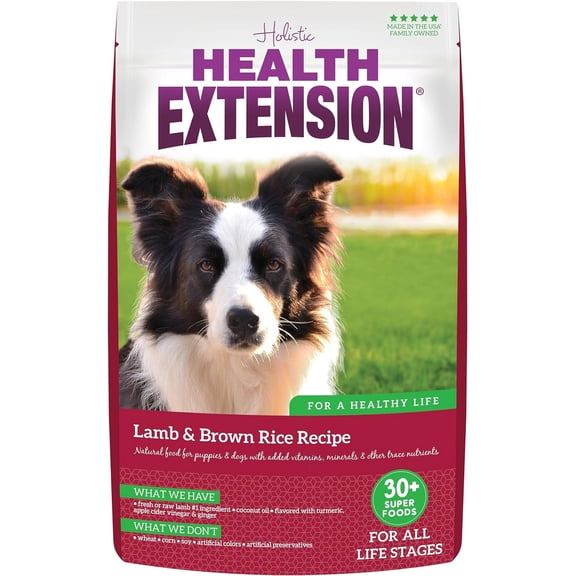 health Extension Lamb & Brown Rice Adult Dry Dog Food (Various Sizes)