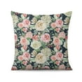 thumbnail image 2 of Pink Flowers Throw Pillow Covers Inserts & Covers,Soft Pillow Cas Covers,linen Pillowcases Double-sided Printing for Sofa Couch Outdoor Decor,Decorative Set Of 2,18x18 Inches, 2 of 7