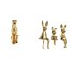 thumbnail image 1 of Escultura De Animal De Guepardo Y Conejo Dorado, Figura Decorativa Para Centro De Mesa, Adorno Para Oficina, Hogar, Escritorio, Armario, Estantería., 1 of 8