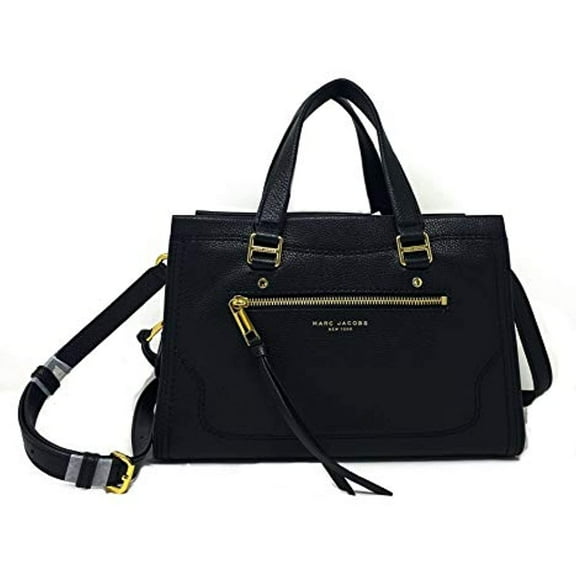 Marc Jacobs M0015021 Women's Pebbled Leather Handbag With Sling, Black