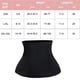 thumbnail image 5 of Recortador de cintura Cincher de cintura kusrkot Cinturón de sauna para correr Negro 2XL 3XL, 5 of 8