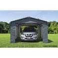 thumbnail image 2 of Arrow 12 x 20 x 8 ft Grey Carport Enclosure Kit, 2 of 7