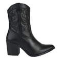 thumbnail image 2 of Bota Vaquera Para Mujer Castalia 002-48 Negro Con Detalle Bordado, 2 of 3