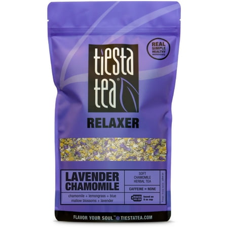 Tiesta Tea Relaxer, Lavender Chamomile, Loose Leaf Herbal Tea Blend, Caffeine Free, 8 Ounce Bulk