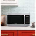 thumbnail image 3 of Farberware 1.6 cu ft Microwave Oven, 1100W Compact Microwave Oven with LED Display, Stainless Steel, 3 of 4
