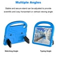 thumbnail image 4 of Nalacover Portable Heavy Duty Case for iPad 10th Generation 10.9" 2022, EVA Shockproof Armor Military Grade Lens Protection Case with Kids Friendly Handle Foldable Stand Bracket Case, Blue, 4 of 10