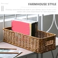 thumbnail image 3 of Woven Basket Imitation Rattan Desktop Storage Basket Sundries Storage Basket, 3 of 8