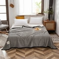 Zhourta Magic Velvet Reversible Edge Blanket Thick Flannel Stylish