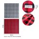 thumbnail image 2 of 6Pcs Check Collection, Classic Farmhouse Tabletop Set, Napkin Set, 3 Red and 3 White, 2 of 5