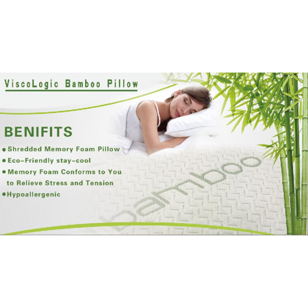 Viscologic Luxury Shredded Memory Foam Pillow With Thin Memory