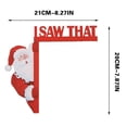thumbnail image 3 of DefiDgd Christmas Door Corner Decor,Door Topper Santa Claus Frame Decoration,Wood Wall Sign Front Door Decor for Living Room Bedroom Office Outdoor Indoor(C), 3 of 9