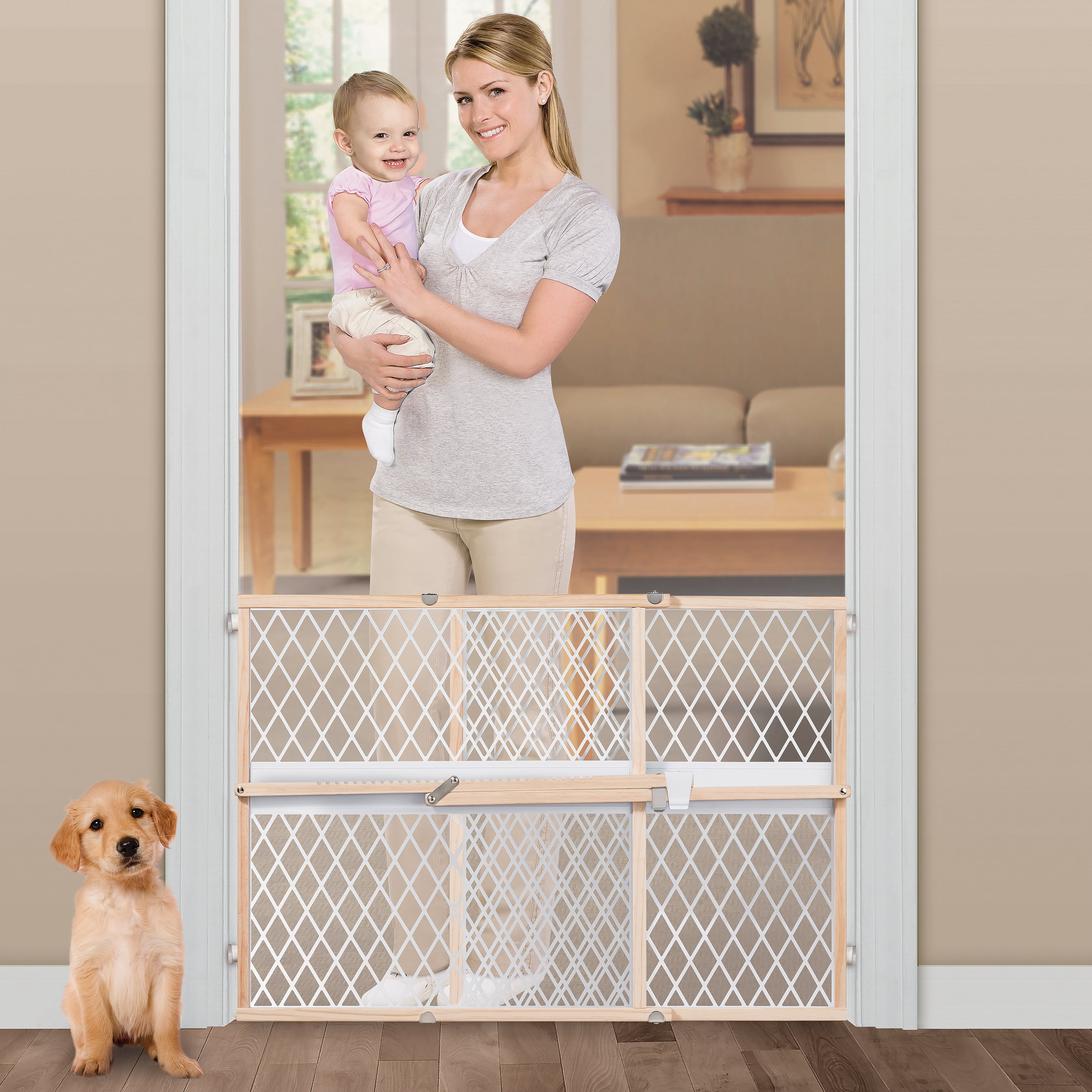 Wooden baby sales gate walmart
