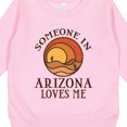 thumbnail image 3 of Inktastic Someone in Arizona Loves Me Toddler Sweatshirt, 3 of 4
