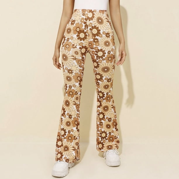 WILLBEST Pantalones Casuales para Mujer, Holgados, de Pierna Ancha, Cintura Alta, Rectos, Estilo Retro Literario, para Uso Diario. Chica