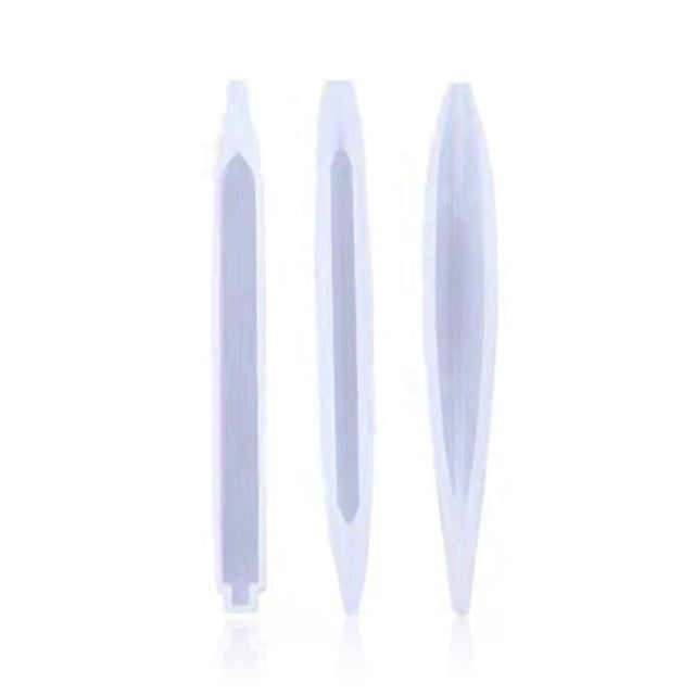 Molde de bolígrafo de resina de silicona, moldes de pluma reutilizables flexibles, adorno autorelajante para manualidades, molde de fundición, Gagets de moldeo Inevent HA009828-00