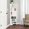 thumbnail image 4 of Prepac WSCC-0606-1 Corner Hall Tree with Storage, White, 4 of 8